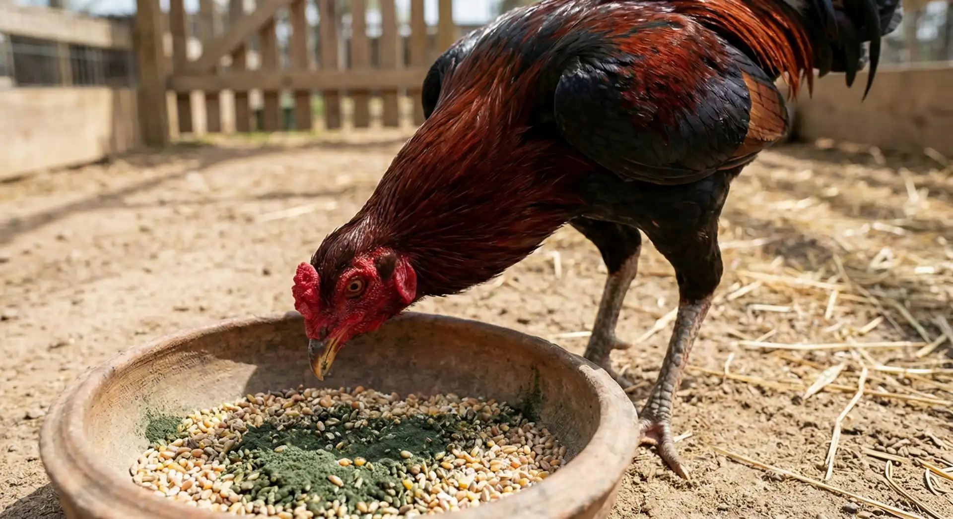 Spirulina para gallos